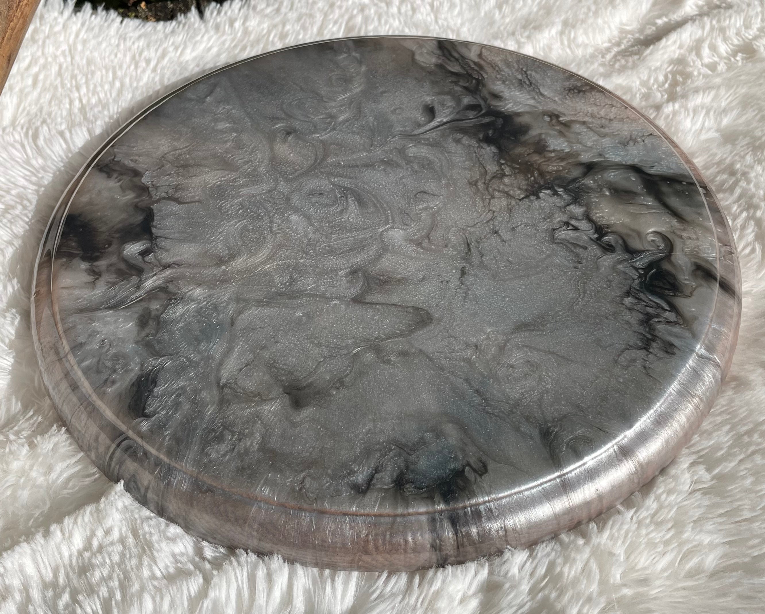 14” Lazy Susan with epoxy resin